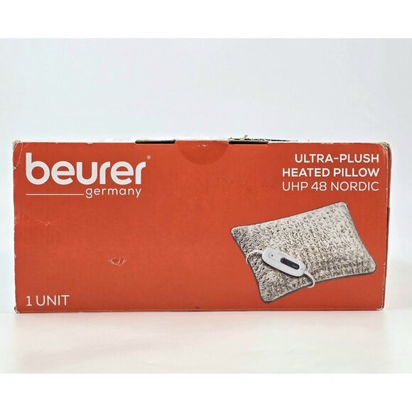 Beurer Ultra-Plush Heated Pillow UHP48N Lumbar Support Back Pain Relief New - Picture 14 of 16